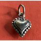 Vintage 925 Sterling Silver Puffy Heart Charm