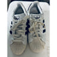 Mens Boys Adidas 3 Black Stripes Running Tennis Shoes Size 7.5 Pre-Owned