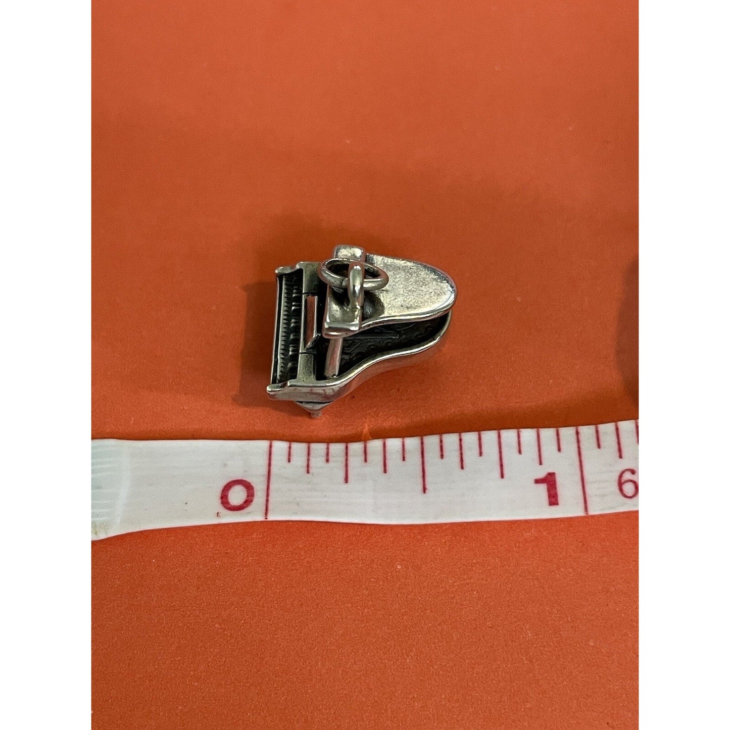 James Avery Retired Silver Open Grand Piano Charm Pre-Owned
