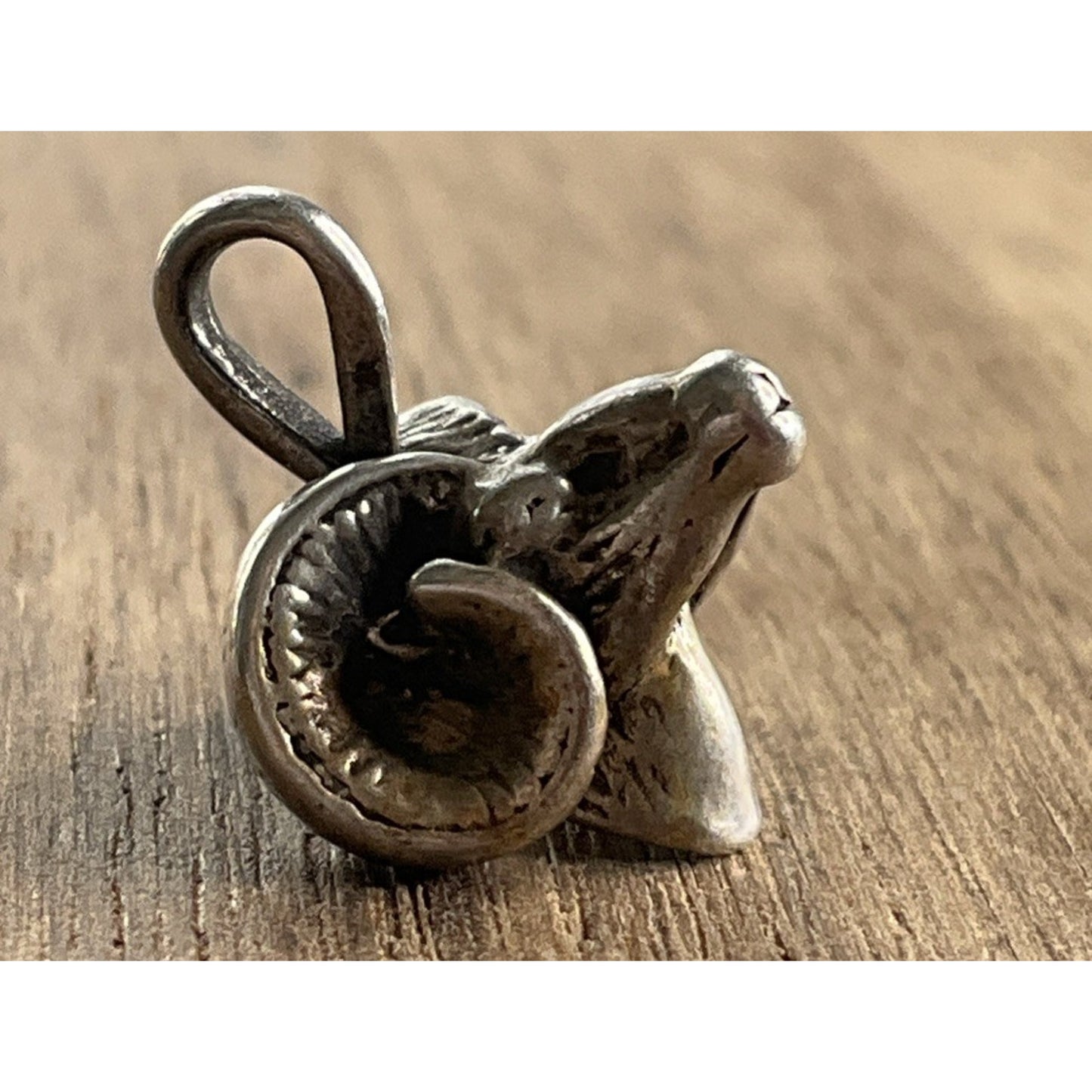 Vintage Sterling Silver Ram Charm