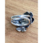 James Avery Retired Sterling Silver Blossom & Bronze Bee Ring Size 7.5