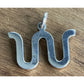 Retired James Avery Sterling Silver King Ranch Running w/ Brand Pendant/Charm