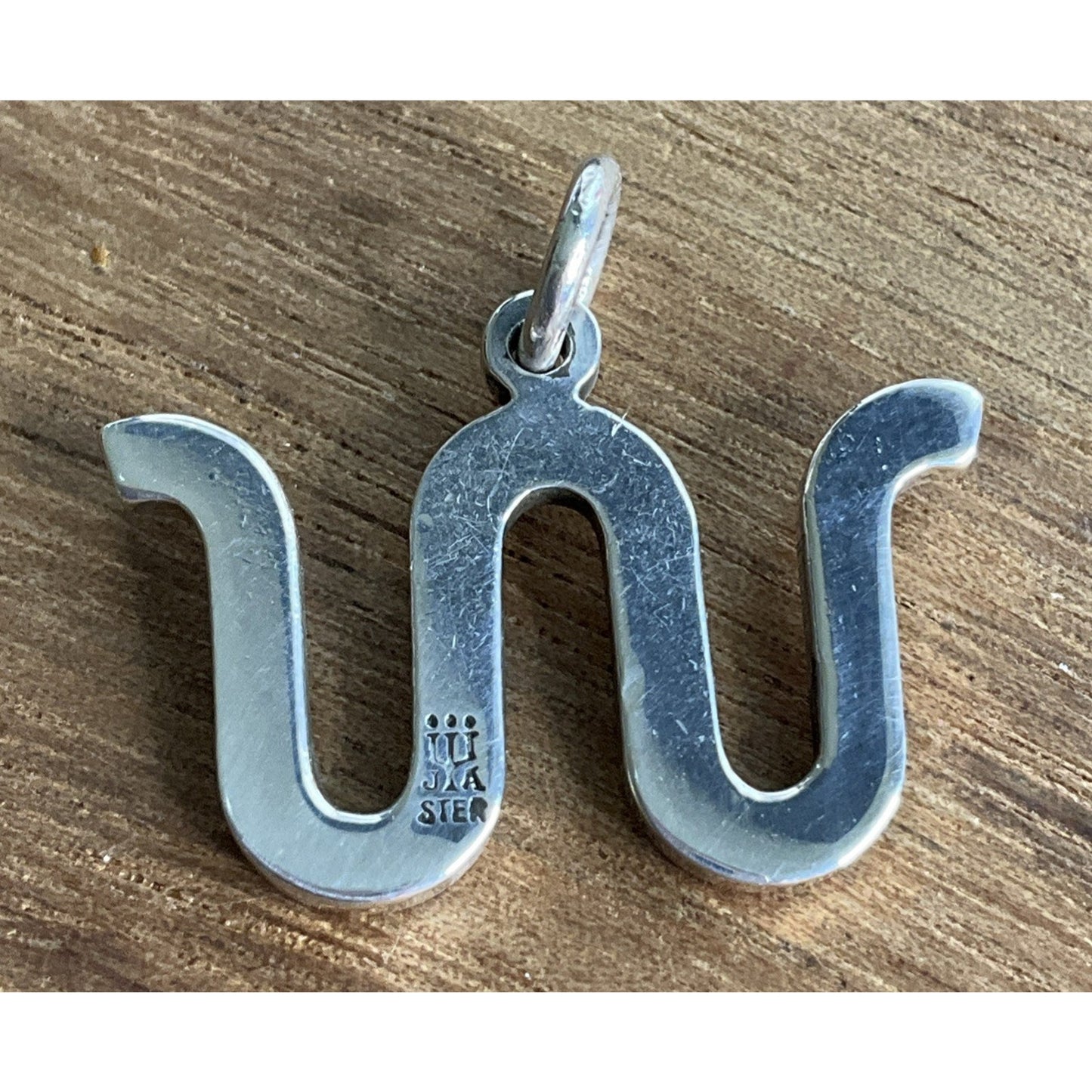Retired James Avery Sterling Silver King Ranch Running w/ Brand Pendant/Charm