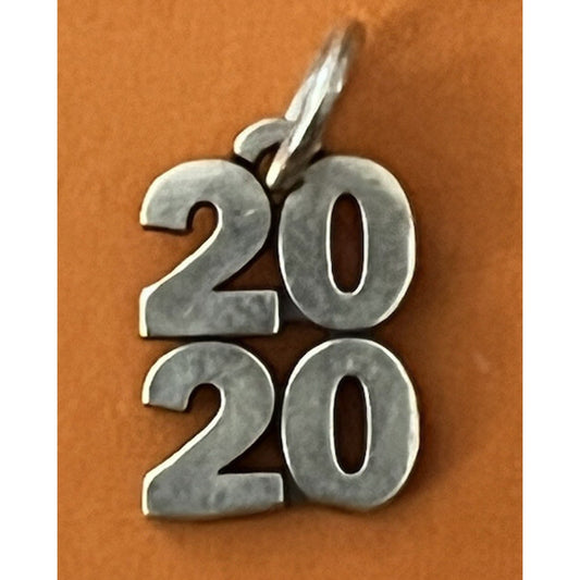 James Avery Retired Sterling Silver 2020 Year Charm Pre-Owned