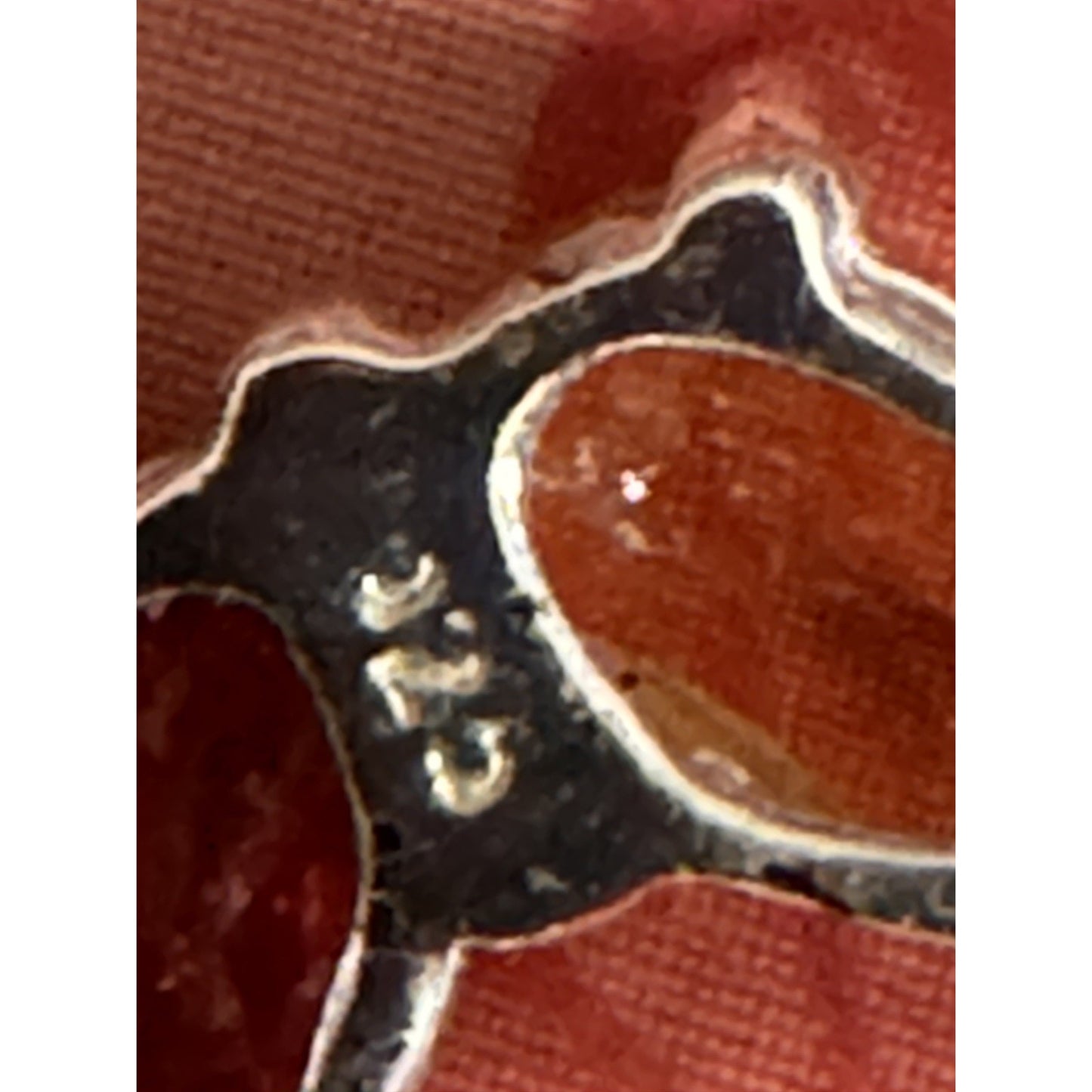 Vintage Sterling Silver Signed 925 HAN Gemstone Heart Pendant & Necklace circa 80s 90s