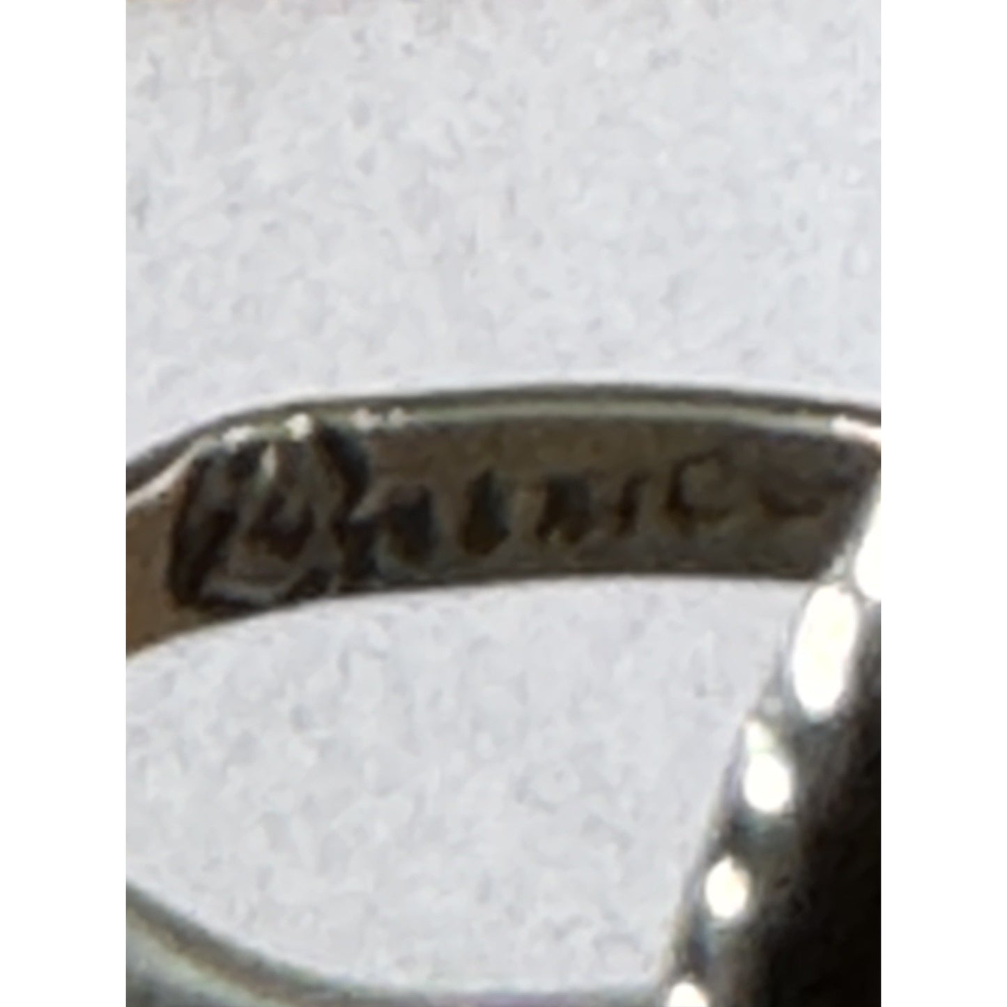 Vintage LMV Luis Martinez Vazquez Turquoise Sterling Silver Taxco Ring Size 6