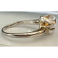 SETA Sterling Silver Star Ring 925 Clear CZ Star Statement Ring Size 8