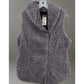 PATAGONIA Womens Gray Faux Fur Lined Zippered Vest Size Medium