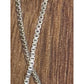 Sterling Silver Pavé Masonite Diamond Heart Pendant & 925 Box Necklace 18”