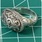 John Hardy Sterling Silver 925 Dayak Signet Statement Ring Size 7.5 Heavy 18g