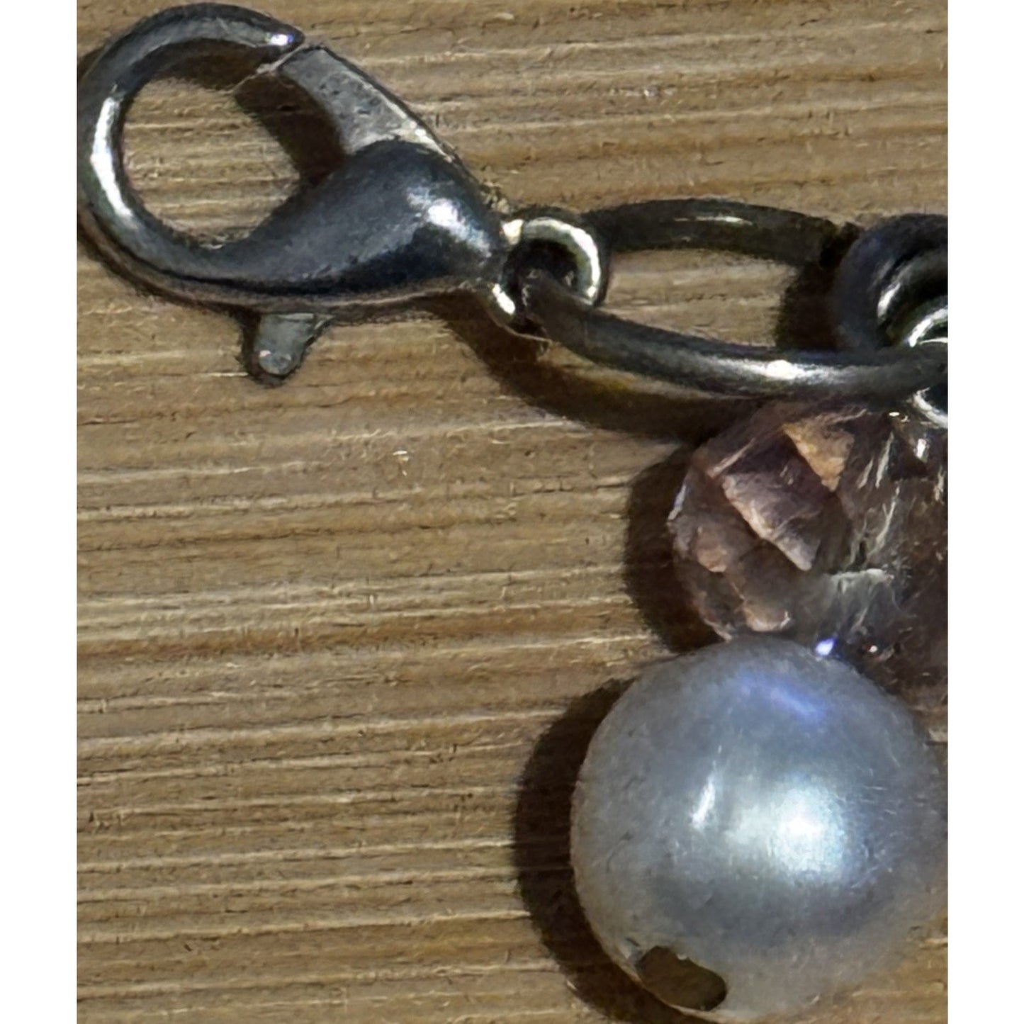 Vintage Sterling Silver 925 Multi Cluster Beach Ocean Starfish Pearl Charms