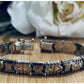 Vintage Italy 925 Sterling Silver Ornate Scroll Panel Link Bracelet 7.5” 16g
