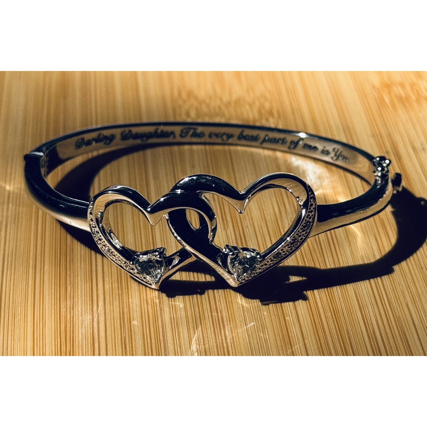 BNWOT Bradford Exchange Best Part Of Me Diamond And Topaz Bracelet For Daughter