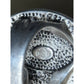 Vintage Premier Designs Hammered Oval Silver Tone Statement Ring Size 8.5 15grms