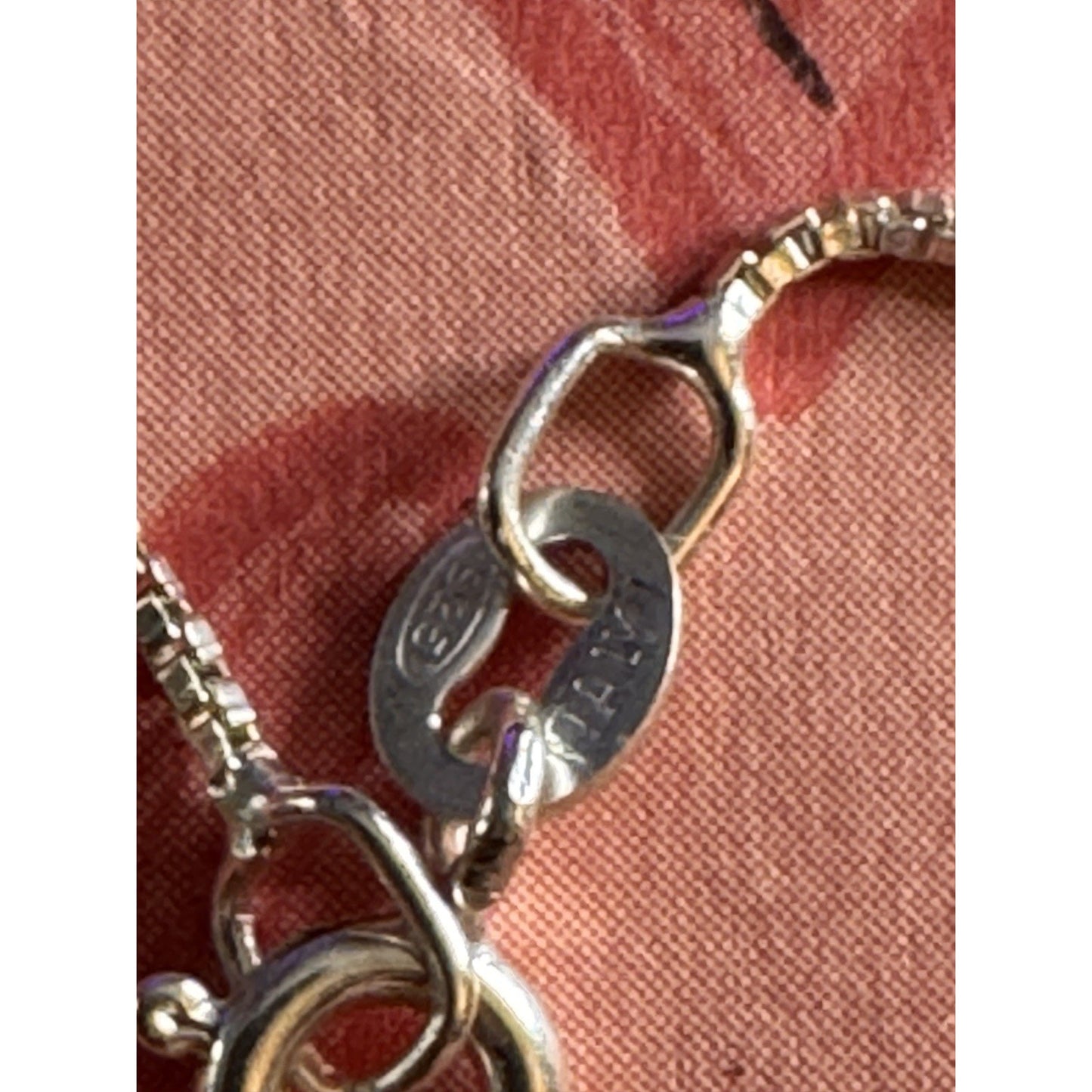 Sterling Silver 925 Pinwheel Flower Pendant Necklace w/ Blue Stone w/Box Chain