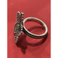 Pre owned James Avery Retired Sterling Silver & Bronze Beaded Festive Flower Ring Size 7.5