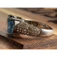 Sterling Silver Blue Stone Ring 925 Missing Stones Repair Craft Size 6.5