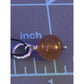 Pre owned RETIRED James Avery Carnelian Gemstone Enhancer Dangle Bead