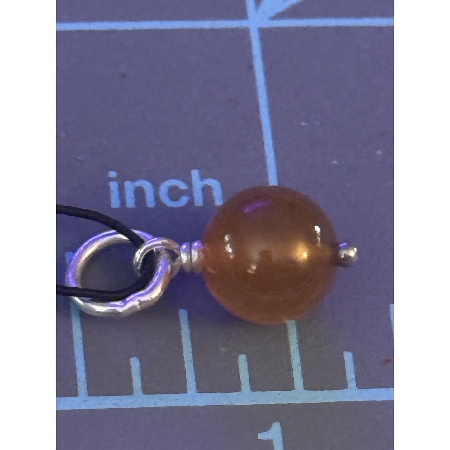 Pre owned RETIRED James Avery Carnelian Gemstone Enhancer Dangle Bead