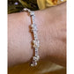 Vintage FAS 925 Sterling Silver Clover Tennis Bracelet 6.75” 12g