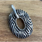 Sterling Silver Southwestern Openwork Pendant 925 Oval Artisan Statement