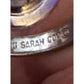 Vintage Signed Sarah Coventry Sterling Silver Mother Of Pearl Cameo Ring, 6.5