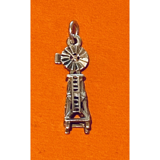 James Avery Retired Hard to Find Silver 3D Windmill Charm Pre-Owned