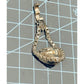 Michael Dawkins 925 Sterling Silver Black Onyx Pendant Enhancer Chain Link 17g