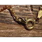 Vintage HCT Italy 925 Sterling Silver 18K Gold Plated Rope Bracelet 6.5”