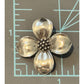 Retired James Avery Dogwood Pendant Flower Floral Sterling Silver