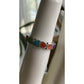 Peyote Bird Sterling Silver Multi Stone Ring Size 5 Inlay Band Colorful 925