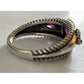 Carolyn Pollack Relios 925 Sterling Silver Garnet Ring Southwestern Size 9