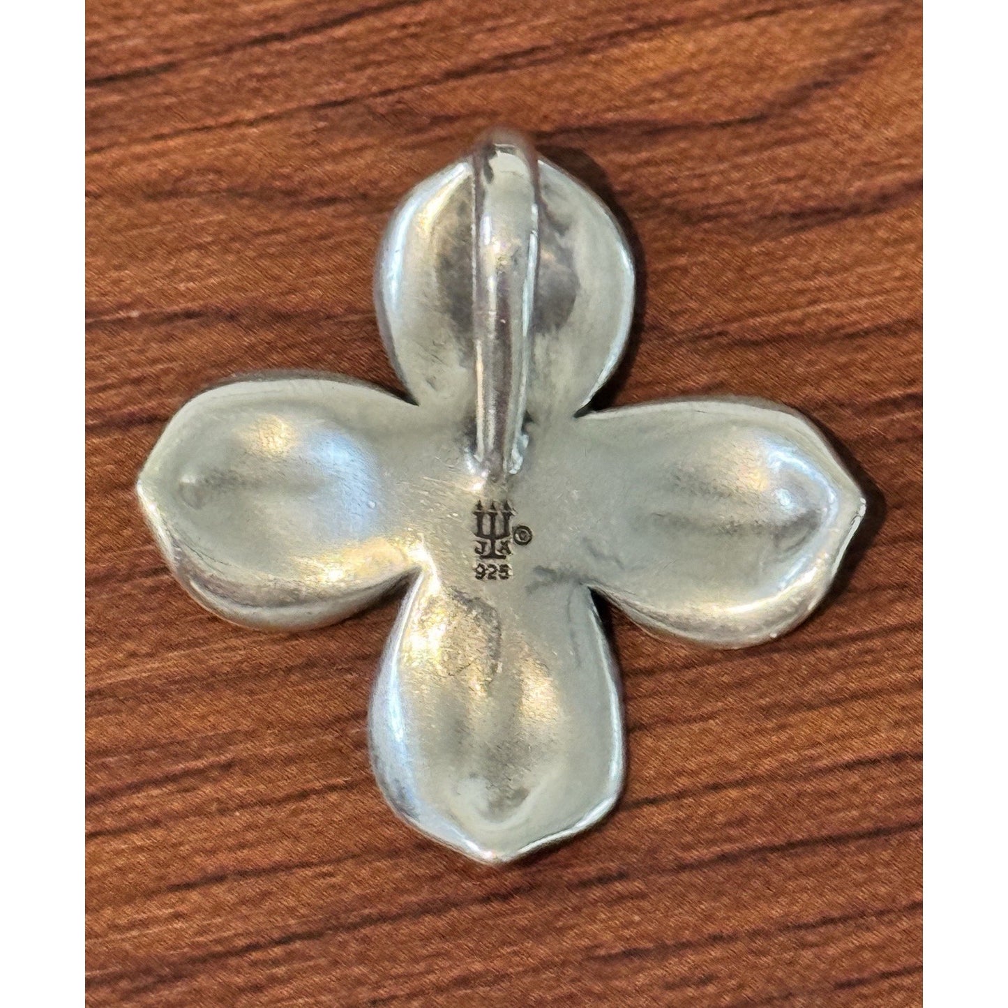 Retired James Avery Dogwood Pendant Flower Floral Sterling Silver