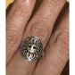 Vintage Sterling Silver Sun Face Y2K Celestial Boho Ring Size 7