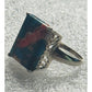 Sterling Silver 925 Turquoise Spiny Oyster Statement Ring Size 10, 6.2g