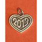 James Avery Retired Sterling Silver 2013 Year In Heart Charm Pre-Owned