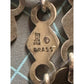 Pre owned James Avery Vintage Retired RARE Silver & Brass Chandelier Aztec Dangle Earrings
