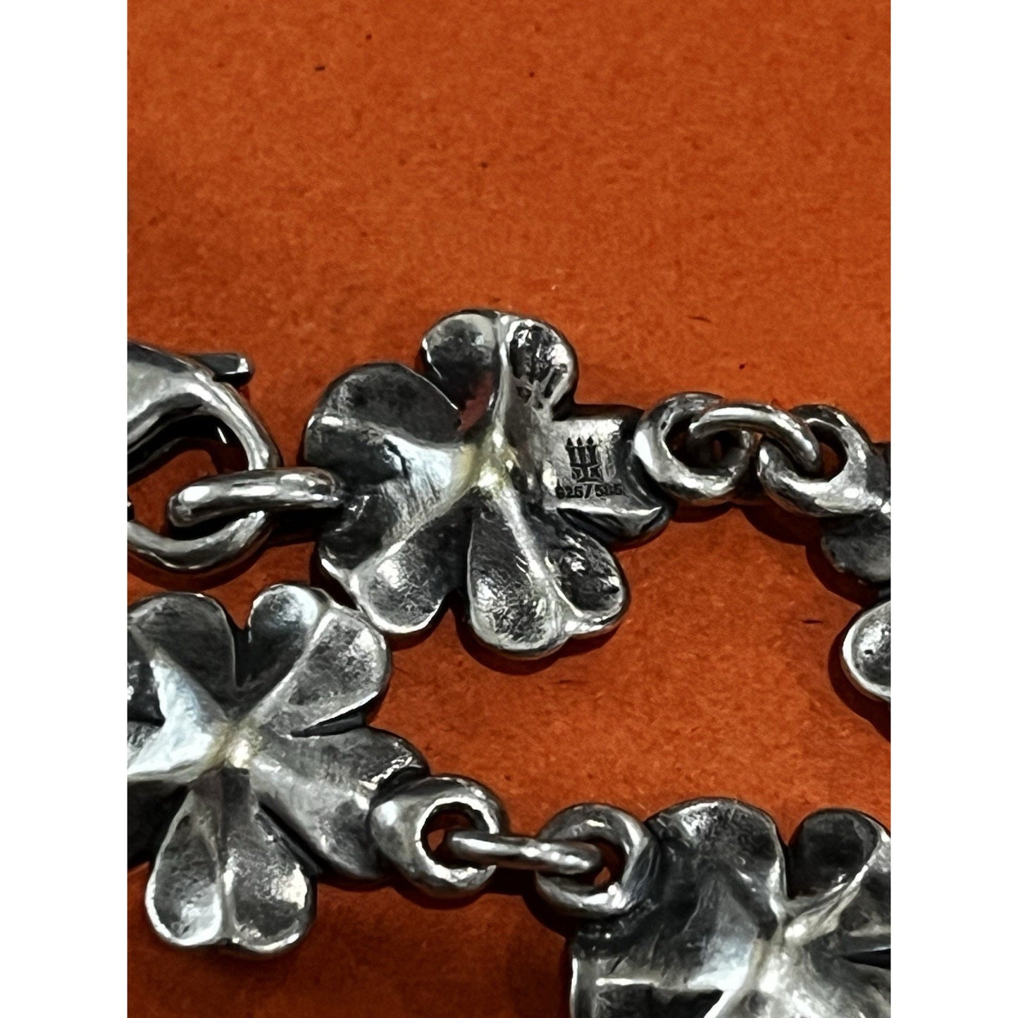 James Avery Retired 14k Gold And Sterling Silver April Flower Bracelet RARE HTF