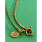 1981 Avon Gatsby Collection Gold Tone White Shell Swirl Drop Necklace 16"