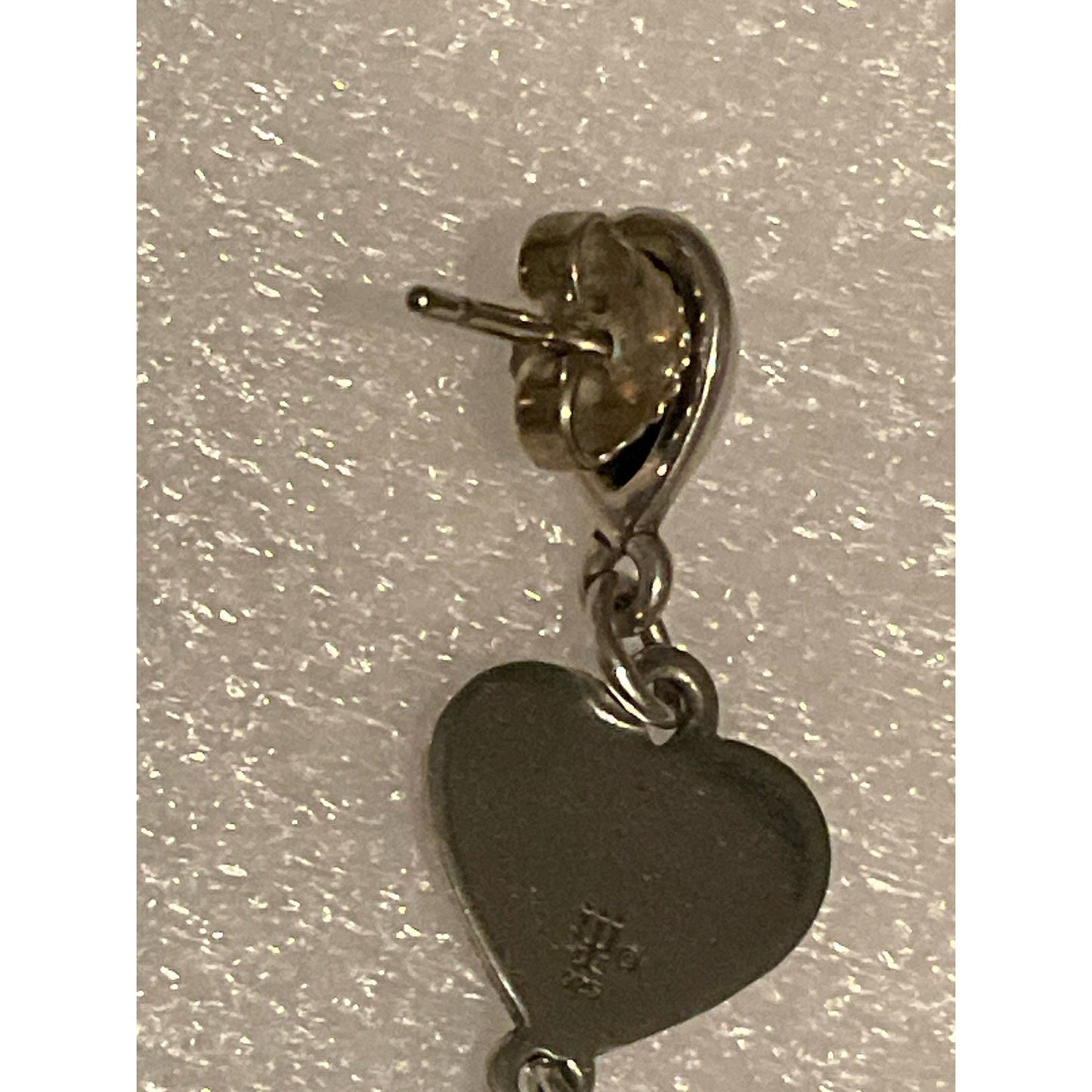 Pre Owned James Avery Retired Silver Dangle Drop Lapis Lazuil Earrings In JA Box