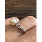 Vintage Sterling Silver Pearl Ring | Genuine Pearl Solitaire | Size 9