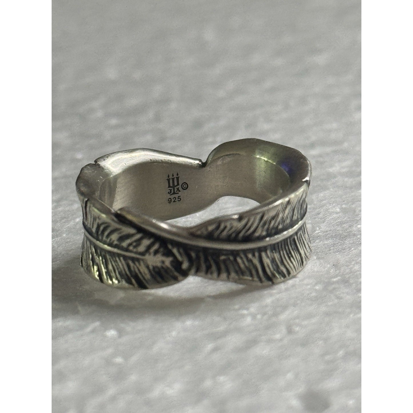 Pre owned James Avery Retired Sterling Silver Birds of A Feather Ring Sz 7 W/JA Box