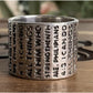 Sterling I Can Do All Things Through Him Philippians 4:13 Cigar Band Ring Sz 7