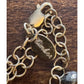 Y2K Kelly Cimber Natural Druzy Lavender Purple Bar Gold Plated Necklace 16-18”