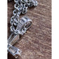 Sterling Silver CZ Cross Necklace 18” Chain 4g Baguette Cubic Zirconia