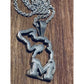 Michigan State Wolverines Sterling Silver Pendant and 17” Necklace