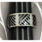 Belle Étoile Laguna Ring Sterling Silver Black Enamel Size 6.5 SOLD OUT