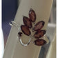 IBBC Sterling Silver Leaf Vine Wrap Ring 925 Marcasite Style Bypass Ring Size 7
