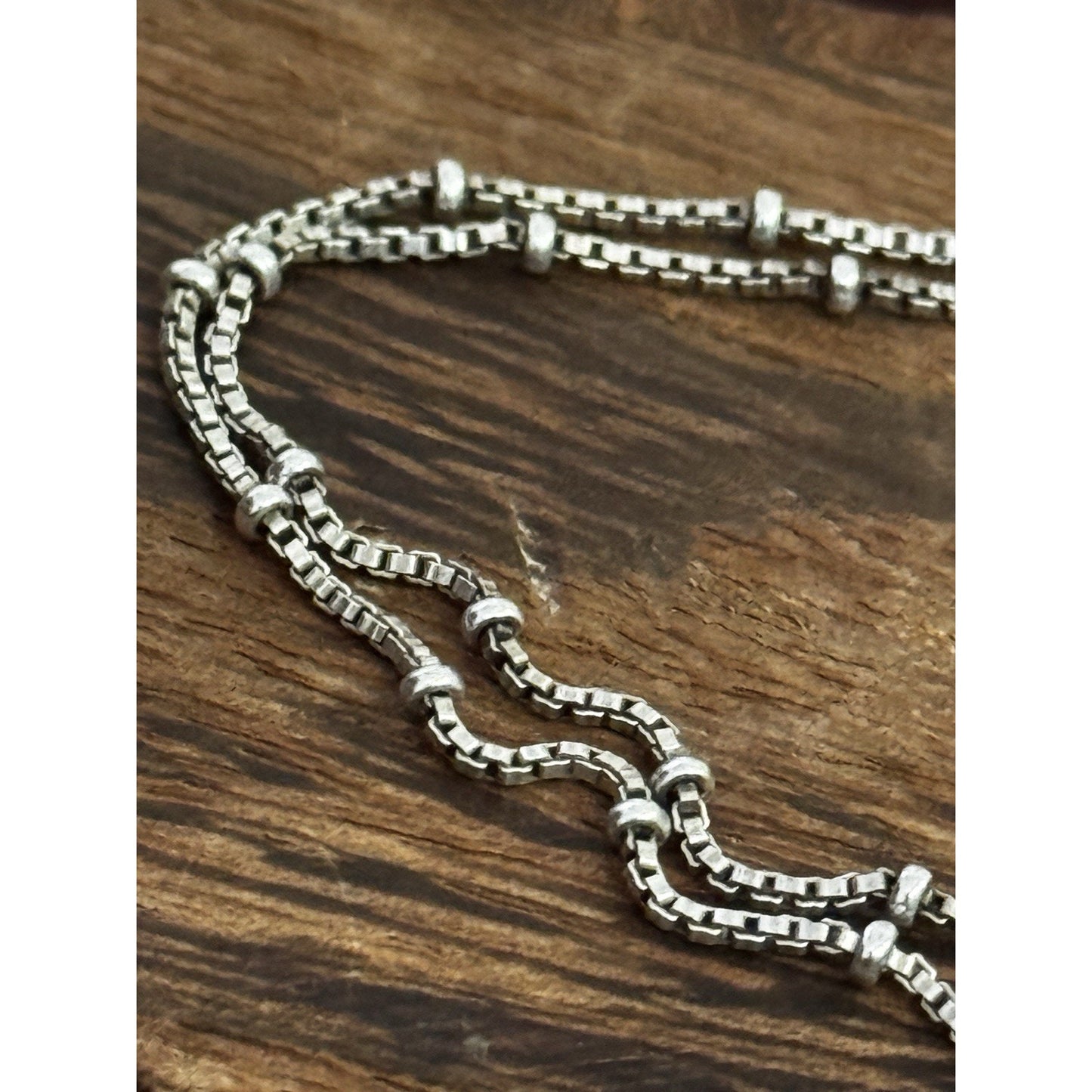 Vintage Links of London Bamboo Y Lariat Necklace Sterling Silver 925 18” Y2K