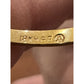 Vintage 18K HGE Yellow Gold Tone Illusion CZ Diamond Ring Art Deco Style 7.5